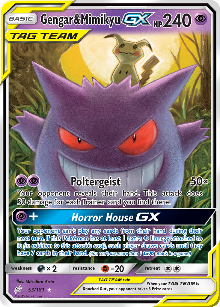 Team Up Gengar & Mimikyu GX #53/181